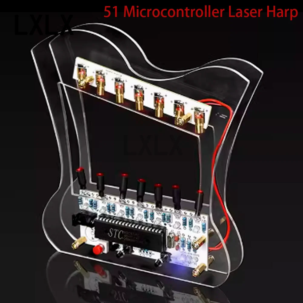 LXLX1 51 Microcontroller Laser Electronic Piano Electronic Production Kit Electronic Diy Loose Parts Welding Training Kit HU-013