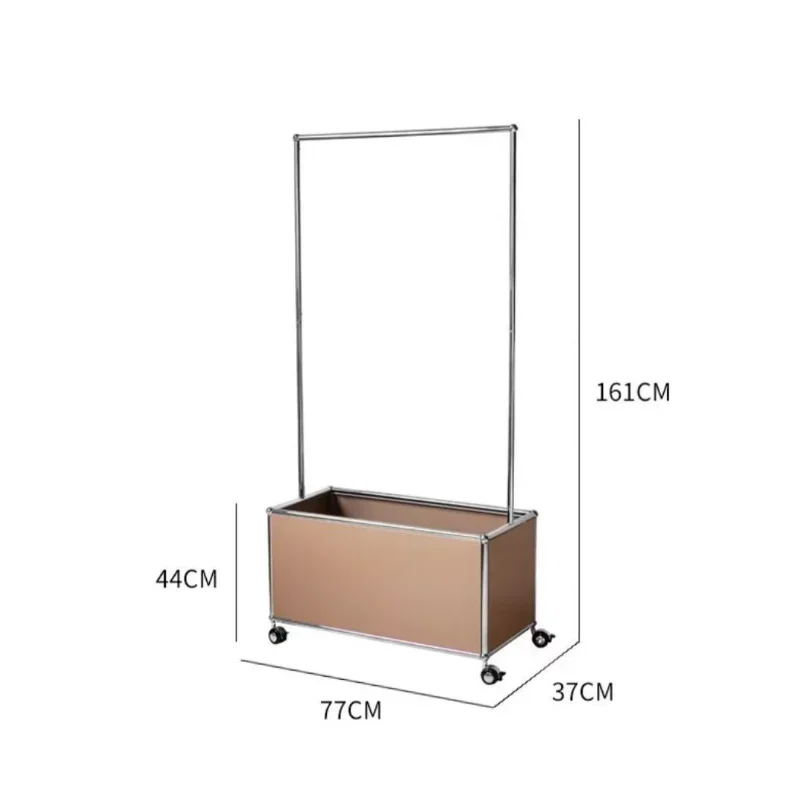 

Medieval light luxury Internet celebrity mobile hanger, simple bedroom floor coat rack