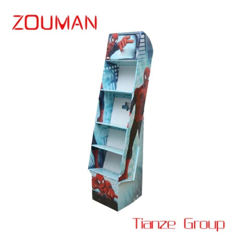 

Custom , Customized Color retail Printed Cardboard Book Paper Display Stands Racks