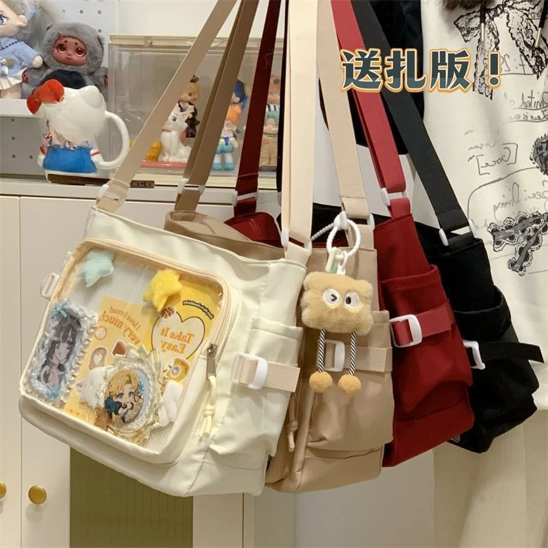 

New Badge DIY Decoration Ita Bags for WomenTransparent Postcard Display Shoulder Crossbody Bag Anime Expo Class Tote Bag