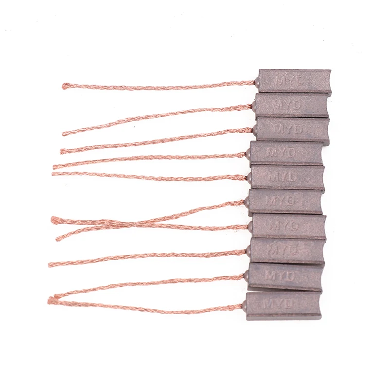 10 قطعة 4.5X6.5X20mm مولد نحاسي عالي فرش كربون معدنية منظم المولد ل BYD #6