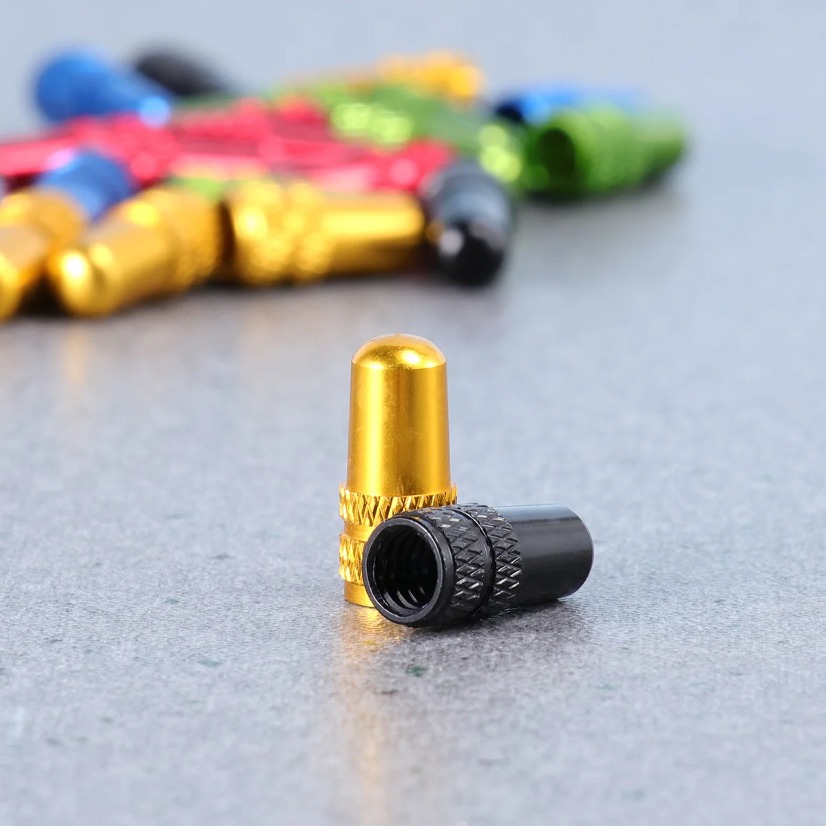 

30pcs Air-Tight Valve Caps Anodized Aluminum Alloy Bike Tire Dust Covers For Cycling Accessories Protection