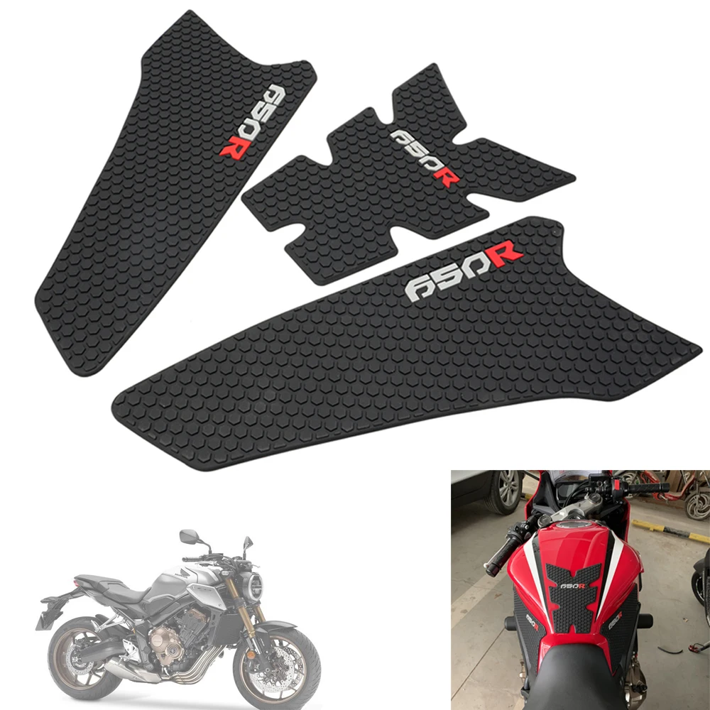 Motorcycle High Quality Tank Pad Sticker For CB650R CB 650R 2018-2020 Oil tank Protector Anti slip Tank Grips Stickers