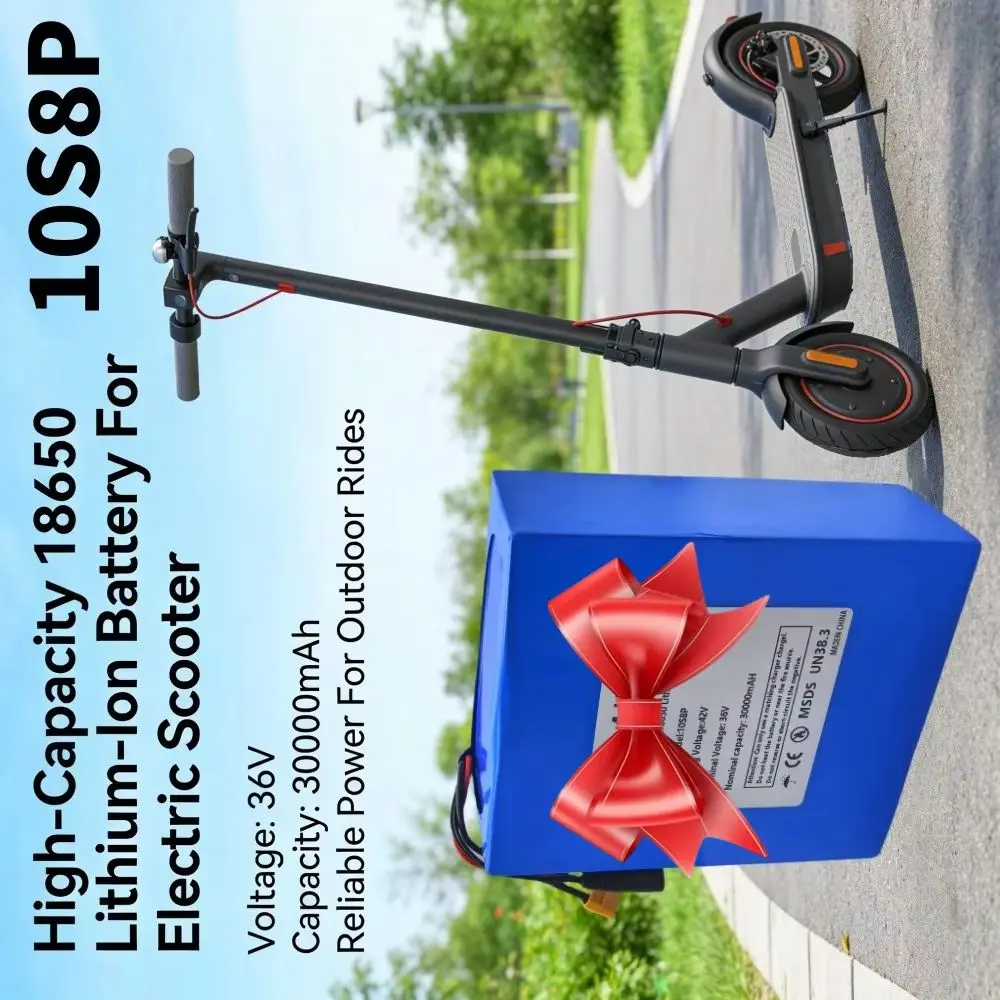 

10S8P 36V 30000mAh Lithium-Ion Battery Pack for Electric Wheelchairs Outdoor Power Sources Compatible with 500W-1500W Motors