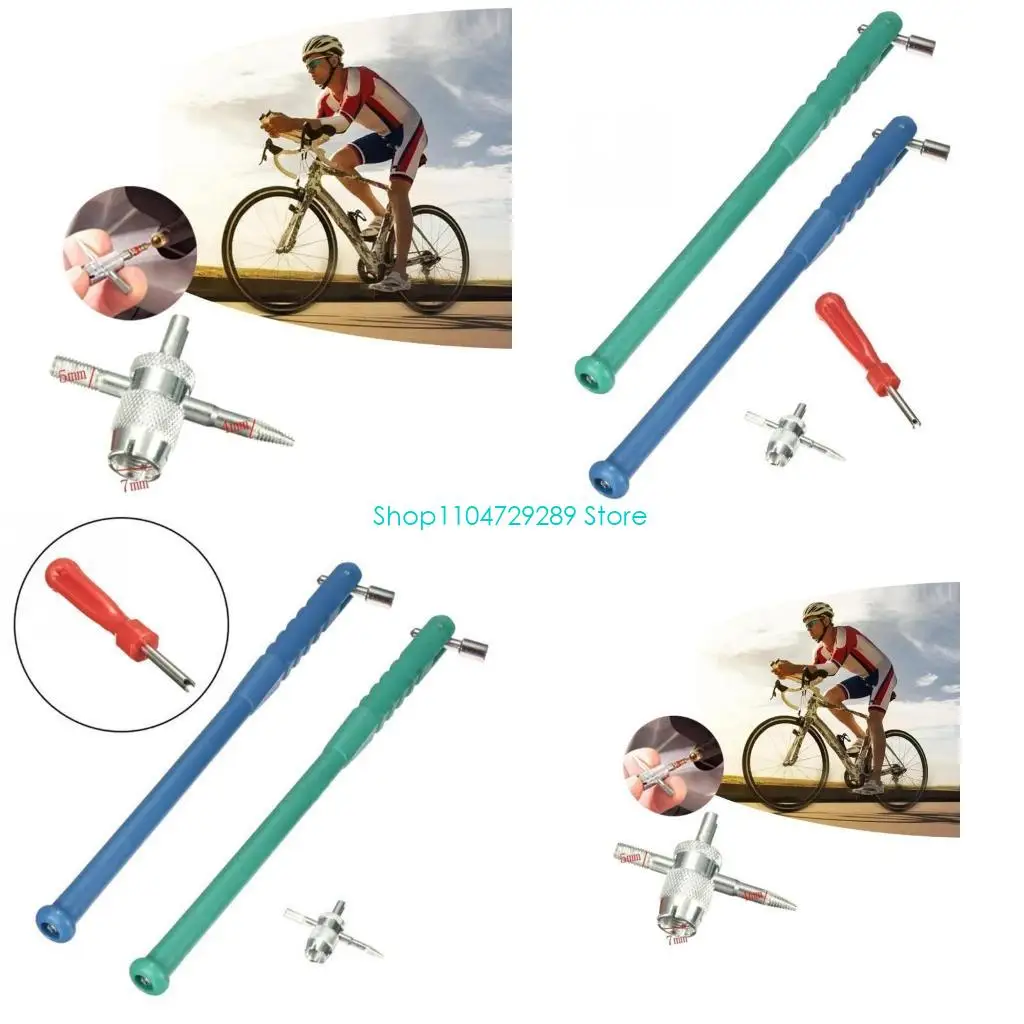 

D8KE 4 in 1 Tire Stem Remover Universal Repairing Tools for Motorcycle