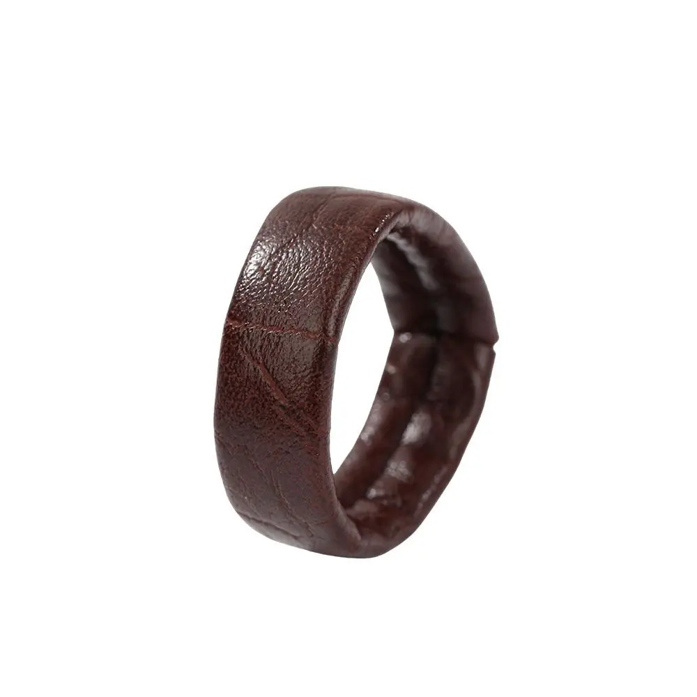 5pcs PU Leather Belt Loop Keeper Anti-Slip Faux Leather Belt Tail Retainer Ring Durable Multi-Style Belt Keeper Replacement