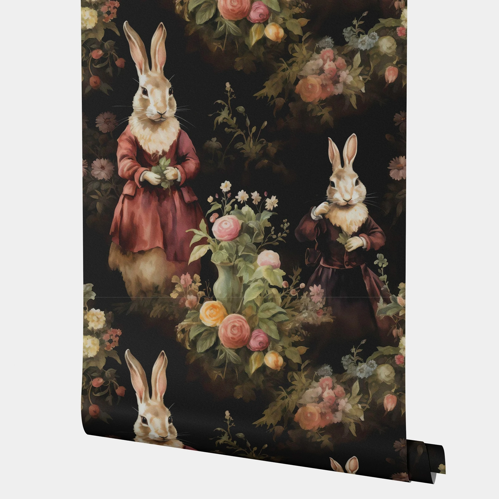 

Обои с темными животными, очаровательные самоклеящиеся обои, украшение дома, очаровательные фотообои для спальни, БЕСПЛАТНО ПВХ, на заказ