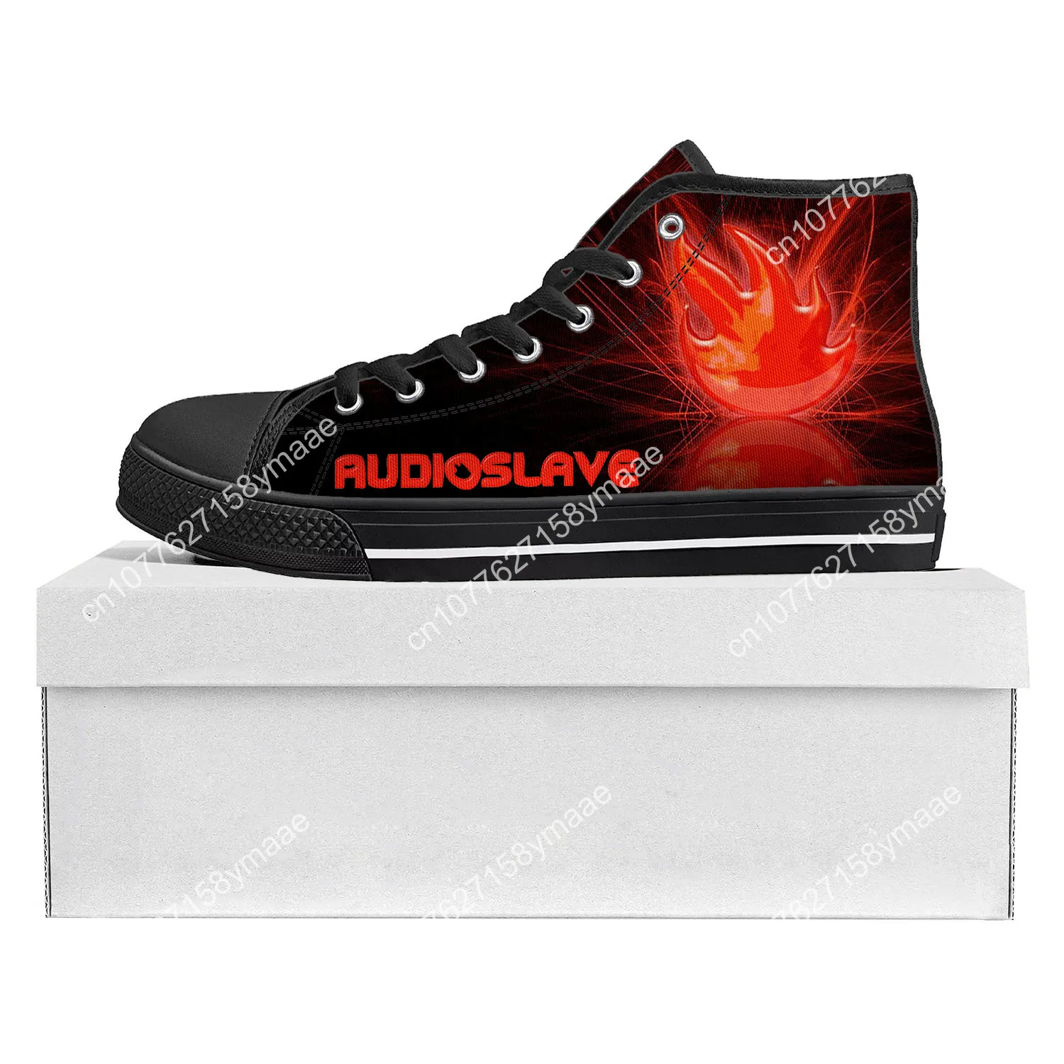 Audioslave Rock Band High Top High Quality Sneakers Mens Womens Teenager Canvas Out of Exile Sneaker Casual Shoes Customize Shoe