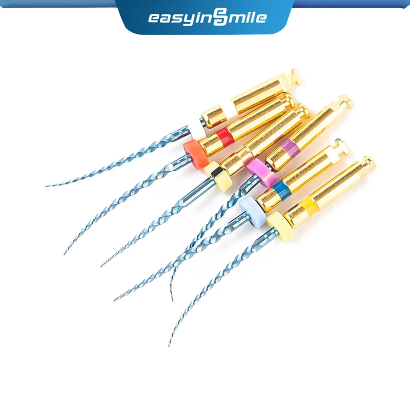 

6pcs/pack EASYINSMILE Dental Endo Rotary Files Blue Pro X-taper Files Root Canal Cleaning 25MM SX - F3 Heat Activated