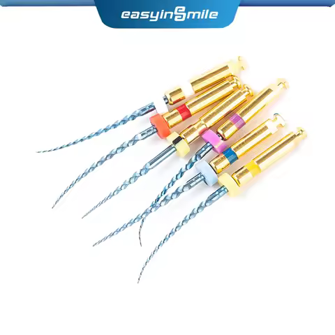 6pcs/pack EASYINSMILE Dental Endo Rotary Files Blue Pro X-taper Files Root Canal Cleaning 25MM SX - F3 Heat Activated