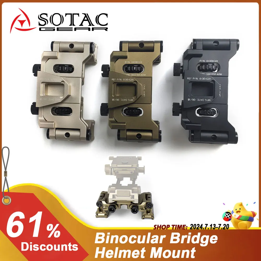 Metal sistema de ponte binocular para L4 G24 capacete, óculos de visão noturna, suporte modular, NVG Mount, capacete tático acessórios