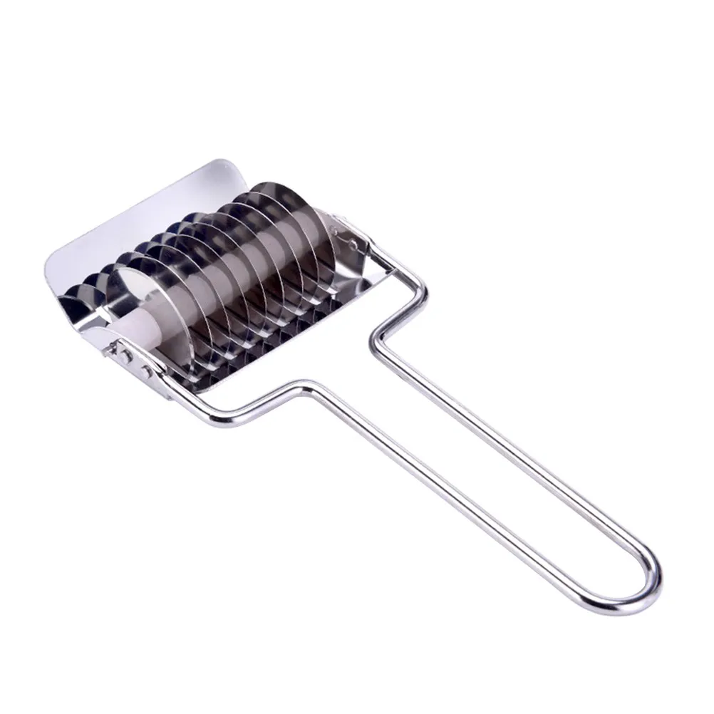 Stainless Steel 430 Noodle Cutter 9 Rollers 8 Uniform Noodles Cutting Board Included Pasta Maker Dough Slicer Spaghetti