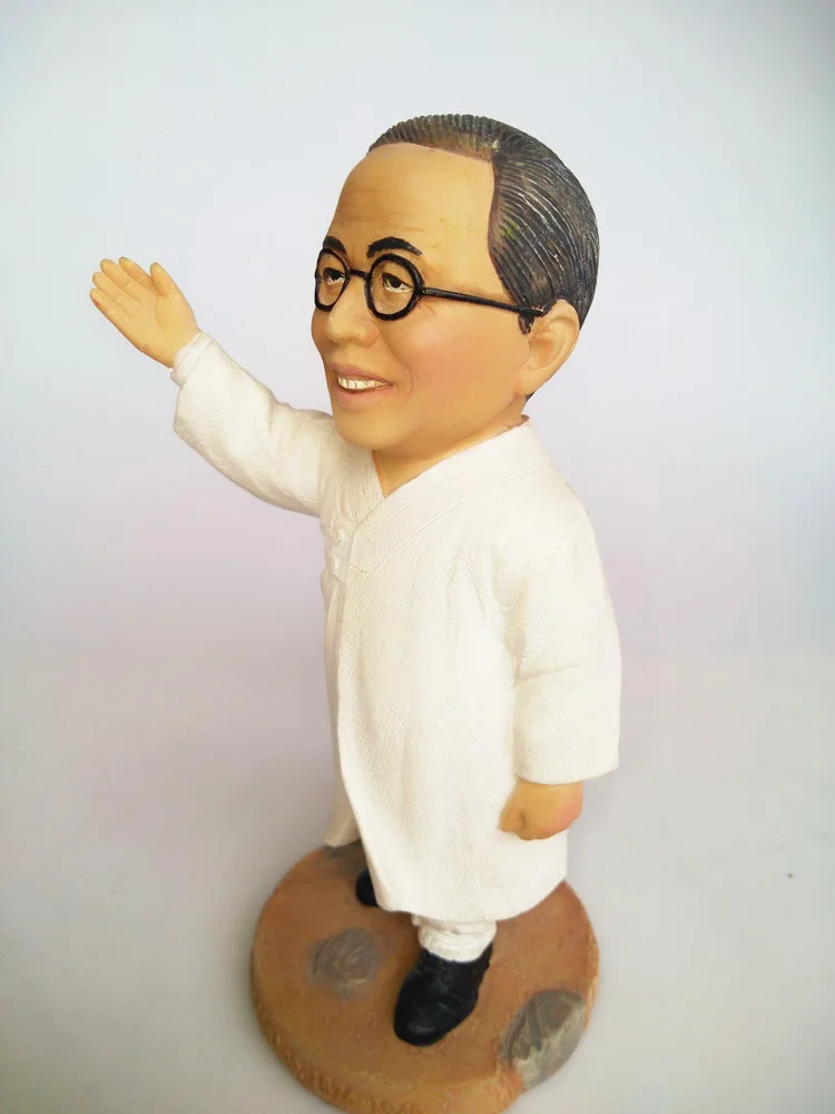 Klassieke wereldberoemde persoon Korea "National Father" Politicus Kim Koo Woonkamer Figuur Model Gift Craft