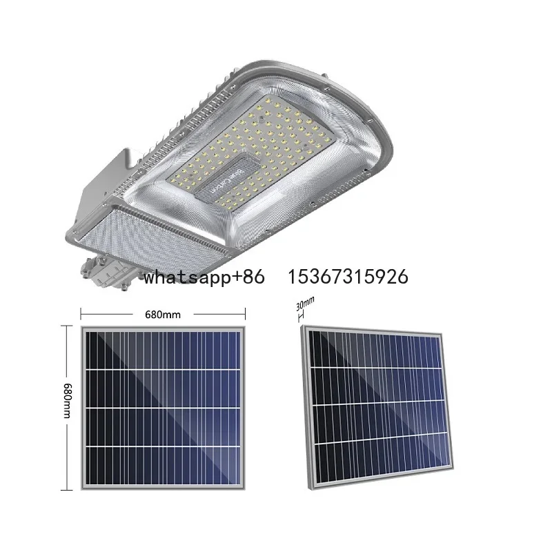 Crossbow Light 60W Solar LED Street Lamp with 120W Solar Panel Outdoor Light for Project and Wholesale