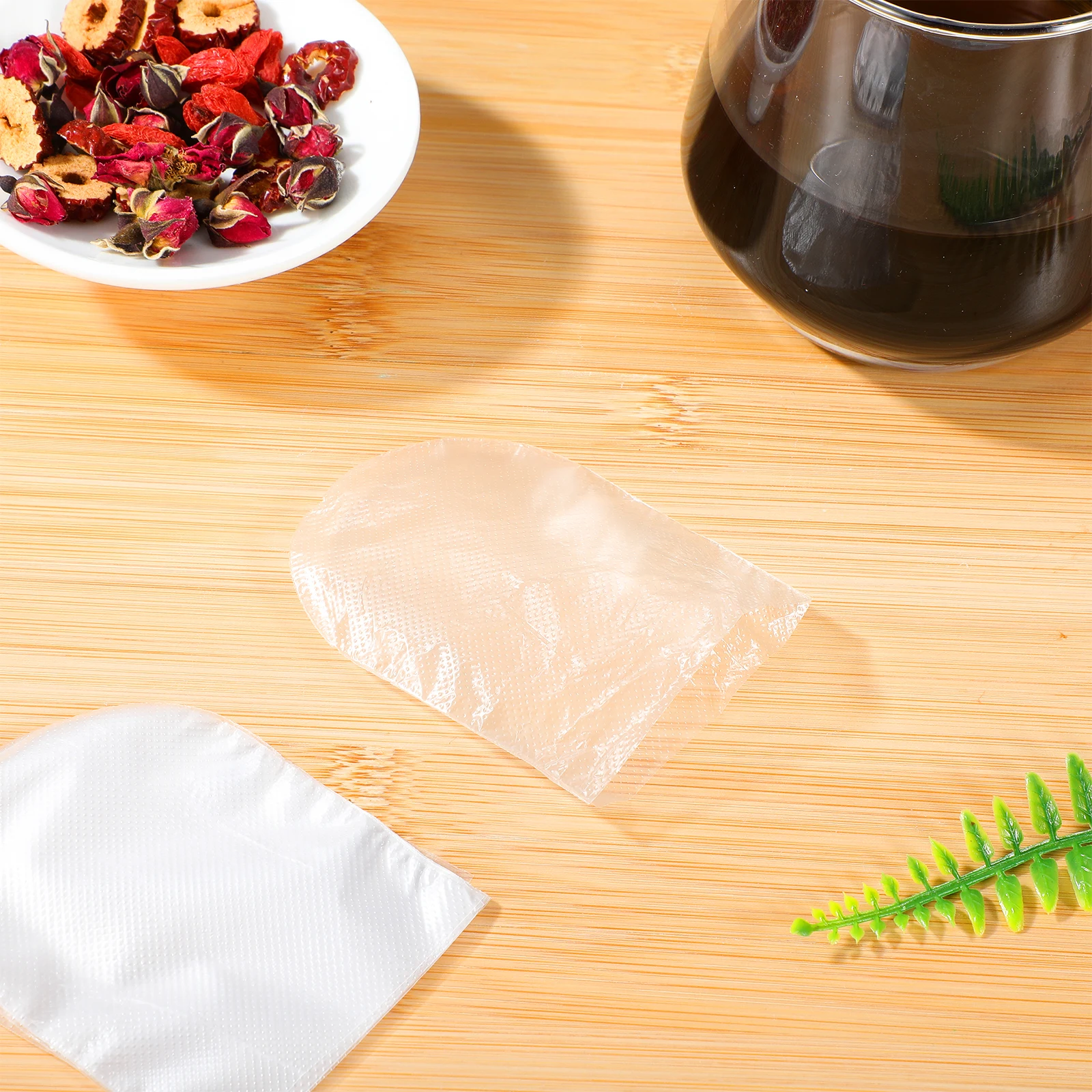 60 قطعة من قفاز اللسان الواقي المقاوم للطعم وغطاء حماية شفاف #5