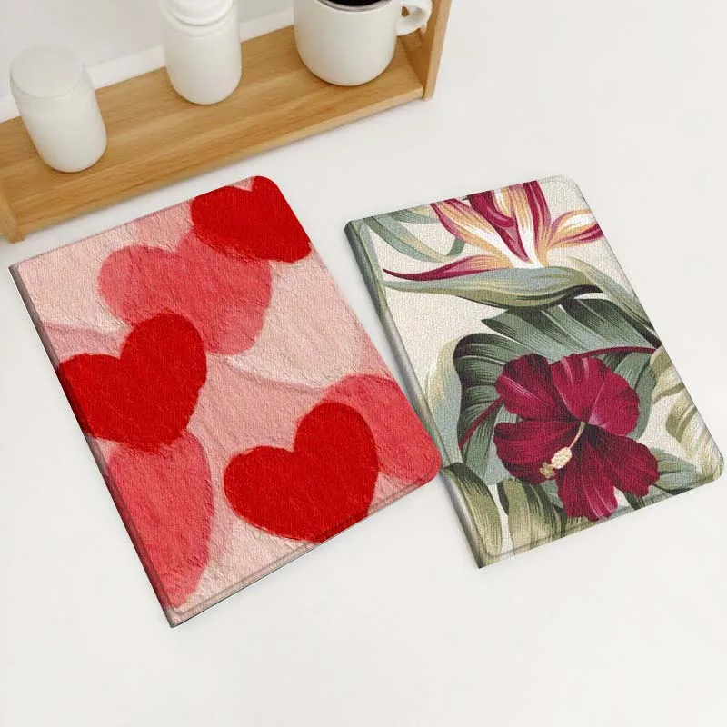 

Red Heart Art Pattern Gift For Xiaomi Redmi Mi Poco Pad 2 5 6s 7 7s Ultra Pro Max 14 12.4 12.1 inch Soft Tablet Case