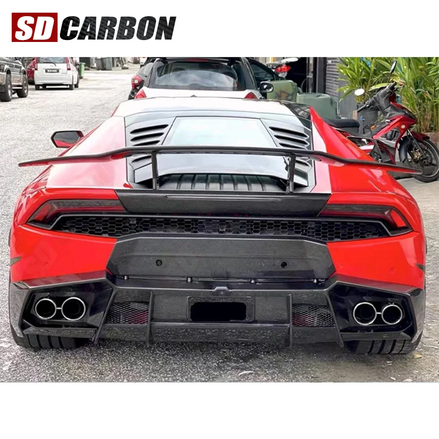 

Carbon Fiber Rear Spoiler Wing For Lamborghini LP580 LP610 GT Rear Trunk Splitter Body Kit Accessories