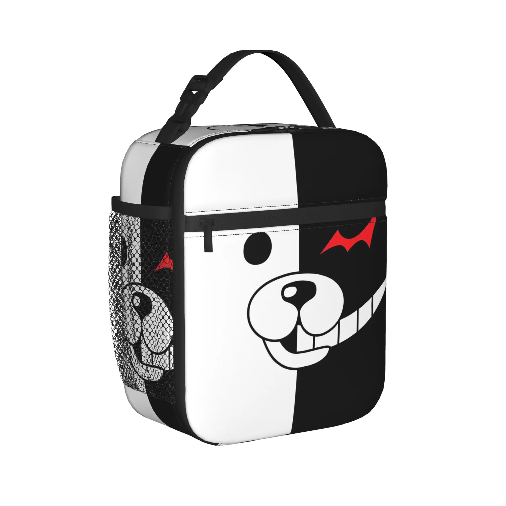 Anime Bear Monokuma Thermal Insulated Lunch Bags for School Danganronpas Anime Portable Bento Box Cooler Thermal Lunch Box