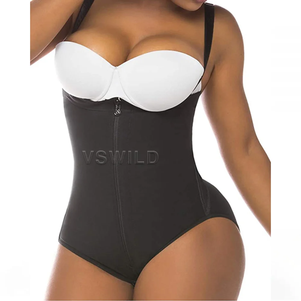 

Shapewear For Women Tummy Control Fajas Colombianas Body Shaper Zipper Open Bust Slimming Shaping Bodysuit