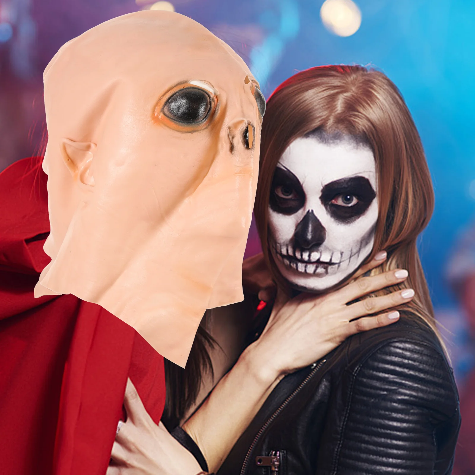 

Head Halloween Party Costume Mask Horror Face Mask Cosplay Accessory Prop For Carnival Theme Party Soft