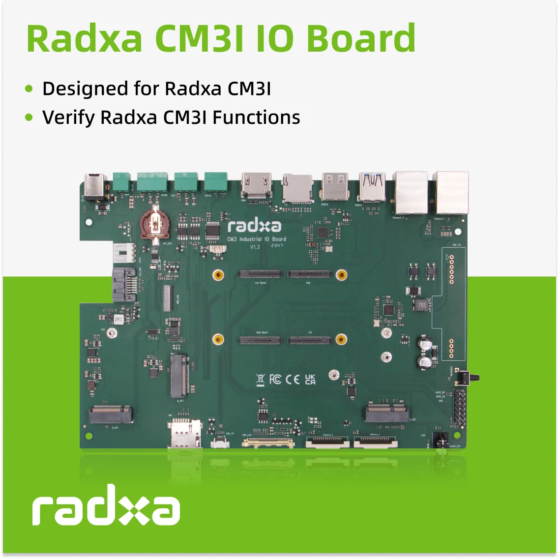 VoltSRadxa CM3I IO Board, Verify Radxa CM3I Functions