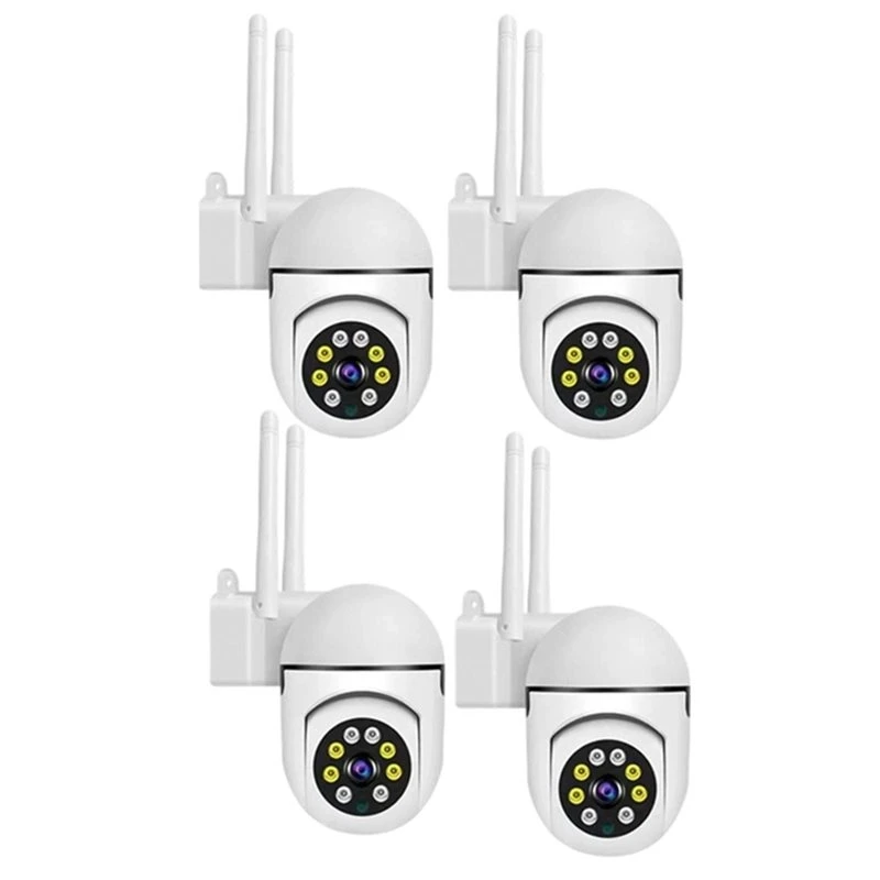 M01K Wireless 2MP Wifi Camera 1080P IP65 Waterproof PTZ Surveillance System 4PCS Infrared Night Vision Two-Way Intercom