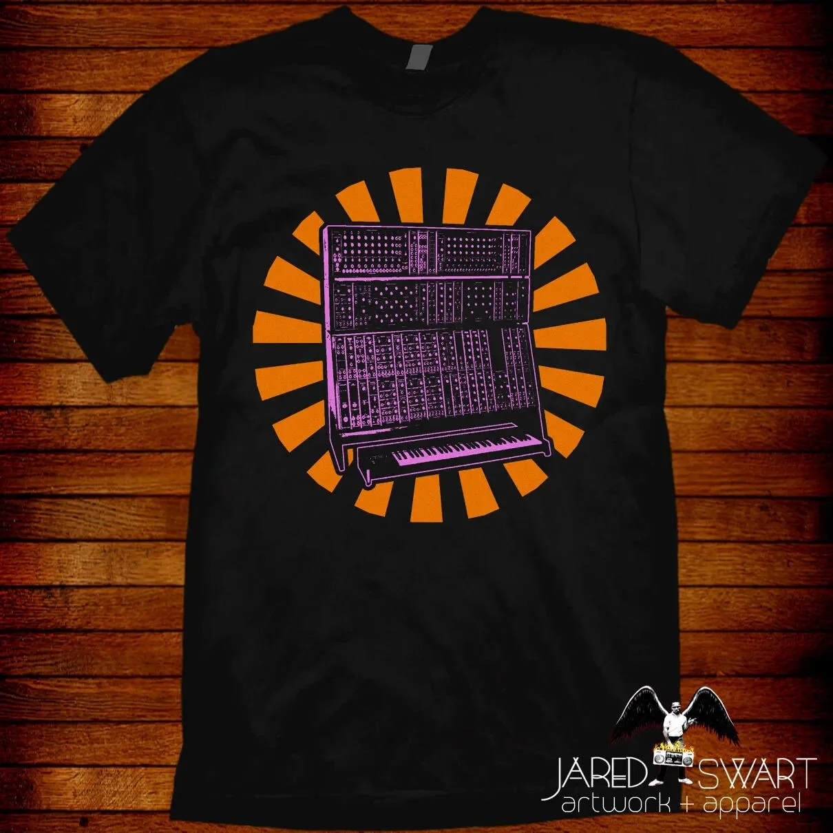 Synthesizer shirt synth Art Original Design By Jared Swart