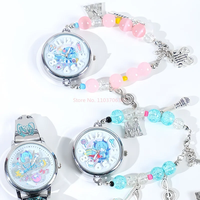 Original Hatsune Miku mignon Anime montre boîte aveugle jouet Kagamine Rin Kagamine Len en forme de montre Surprise jouet cadeau