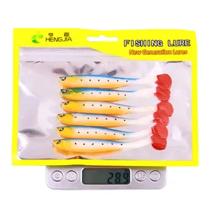 6 pcs/set creature fishing baits soft bait 9cm/4.1g Predator Fishing Pique Soft rubber bait fishing accessories 12 main sales vinyl sea fishing - №2