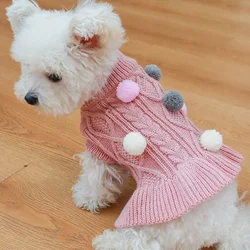 Winter Dog Warm Sweater Puppy Pet Clothes for Small Dogs Knitting Turtleneck Sweater for Cats Clothes Chihuahua Yorkie Outfit