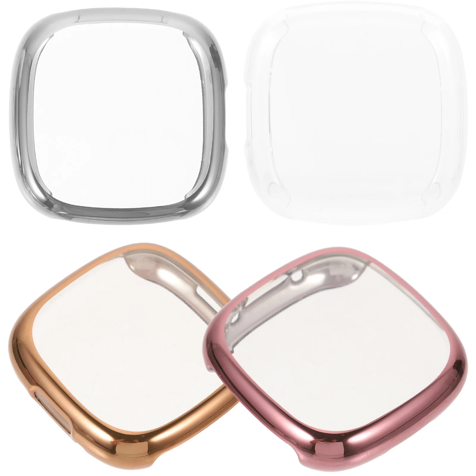 

4 Pcs Sense 2 Screen Protector Protective Case Detachable Watch Cover Tpu Delicate