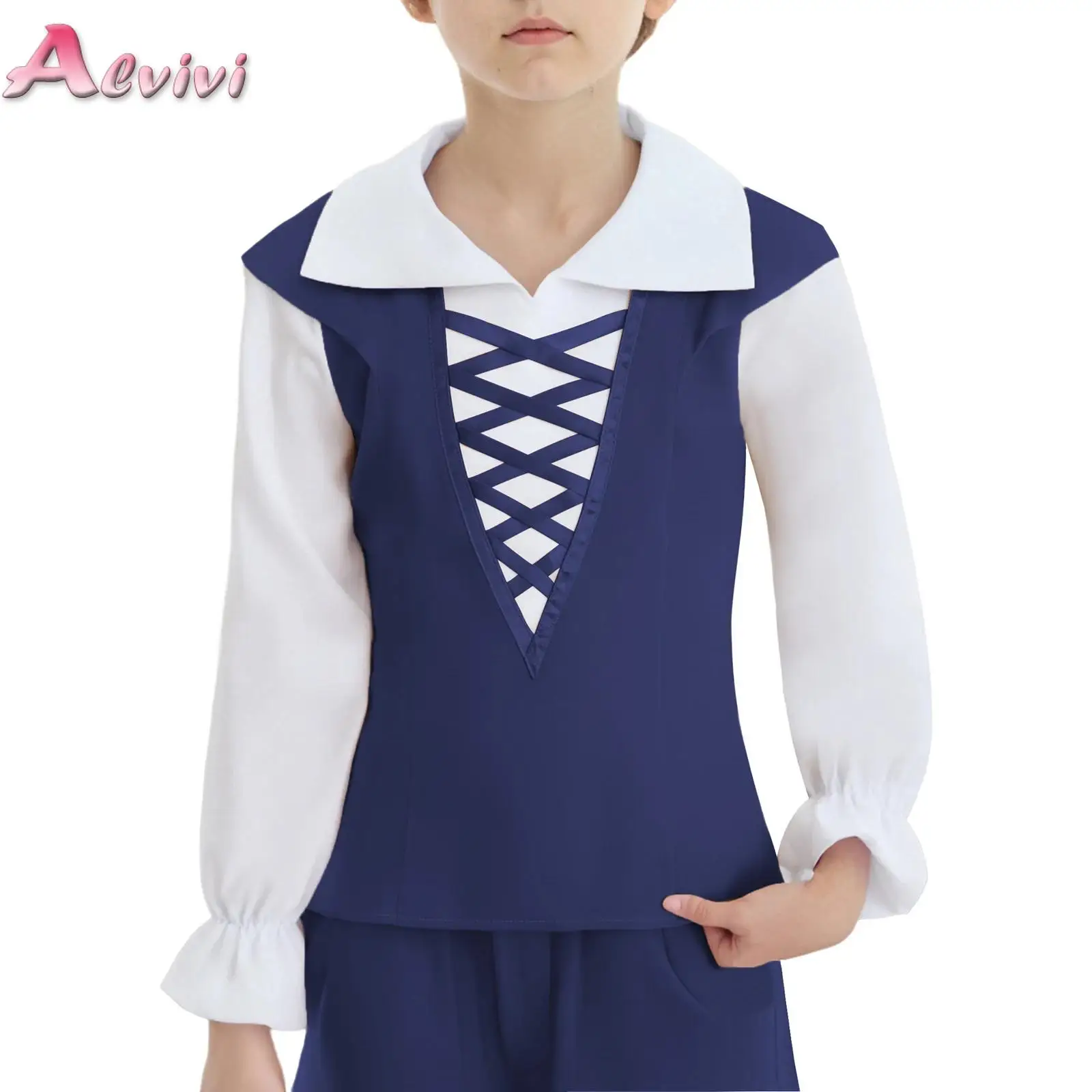 

Kids Boys Ballet Dance Top Long Sleeve Front Crisscross Back Invisible Zipper Color Block Patchwork Shirt Modern Latin Dancewear