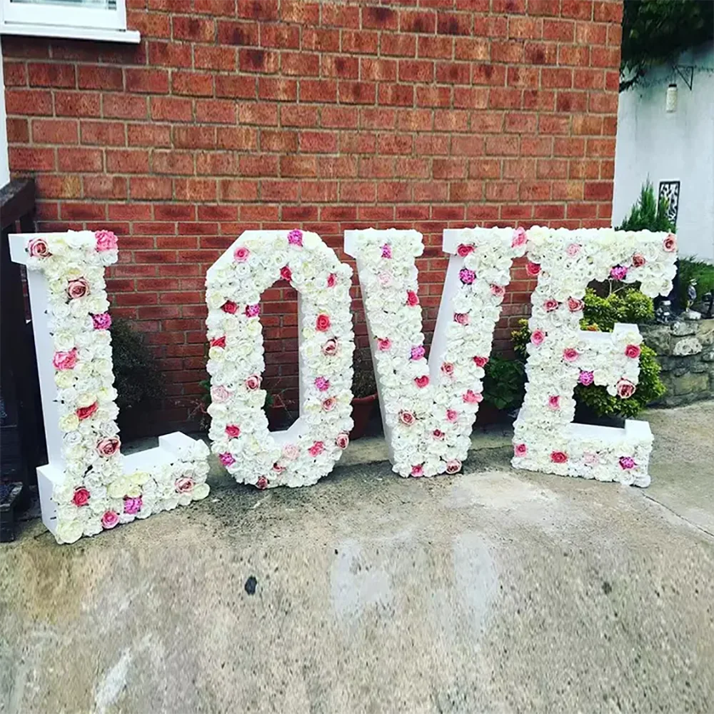 Wedding Background Stand for Event Decor Letters Love Bespoke Manual Flower Signage Party Decoration