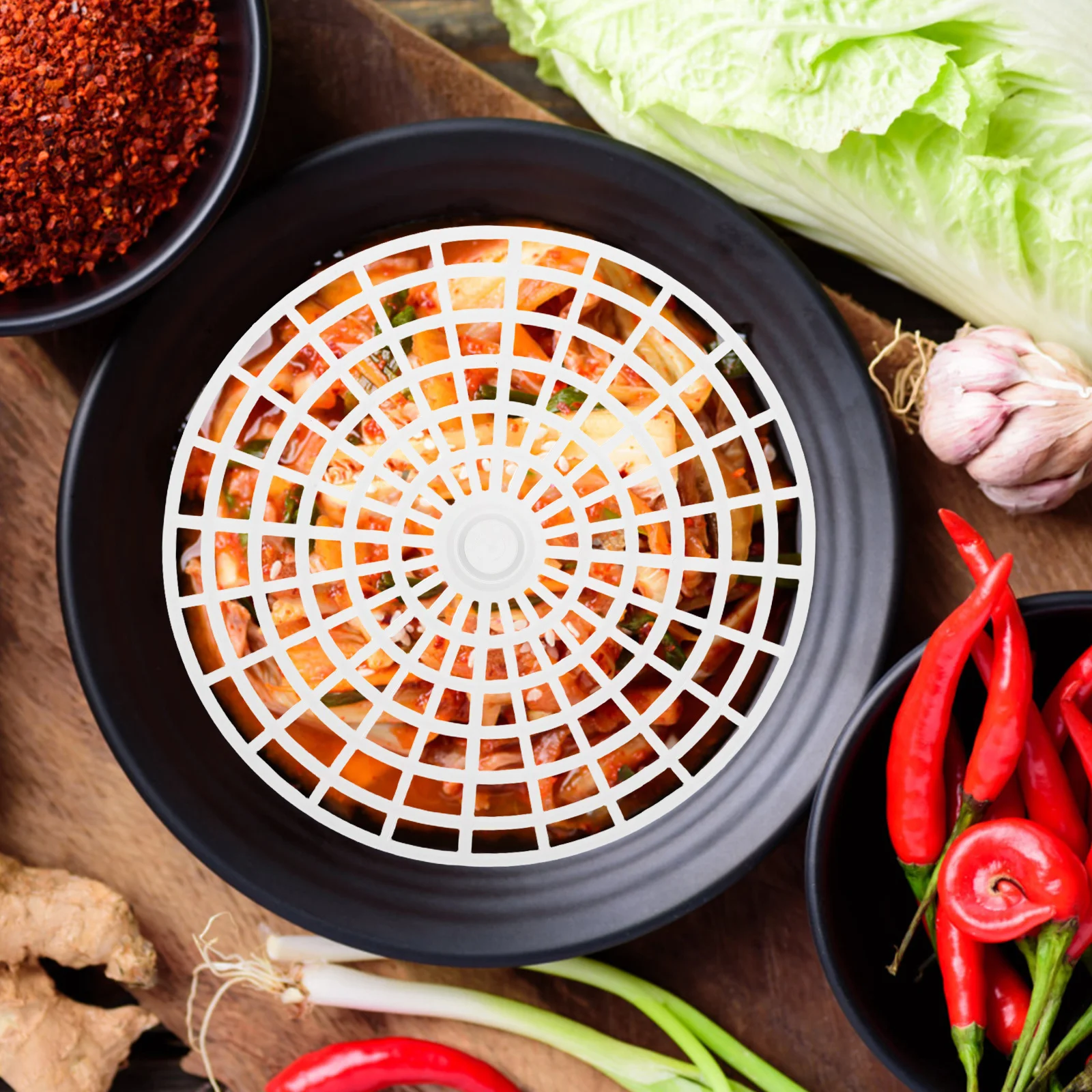 

5Pcs Fermenting Weight Plate for Pickling Jars Plastic Presser to Keep Vegetables Submerged Fermentation Helper Jar Fermentation