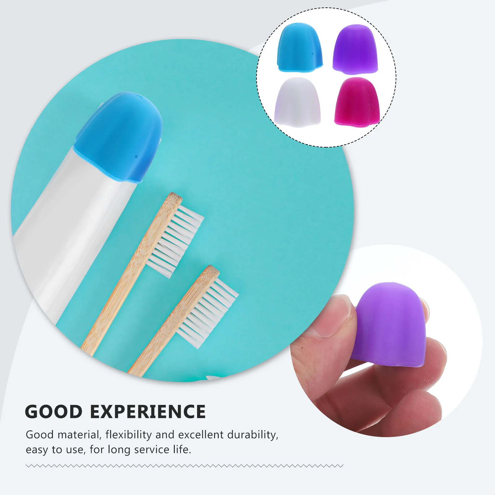 4Pcs Toothpaste Cap Covers Self Sealing Toothpaste Pump Dispenser Paste Squeezer Toothpaste Caps Household Bathroom Supplies