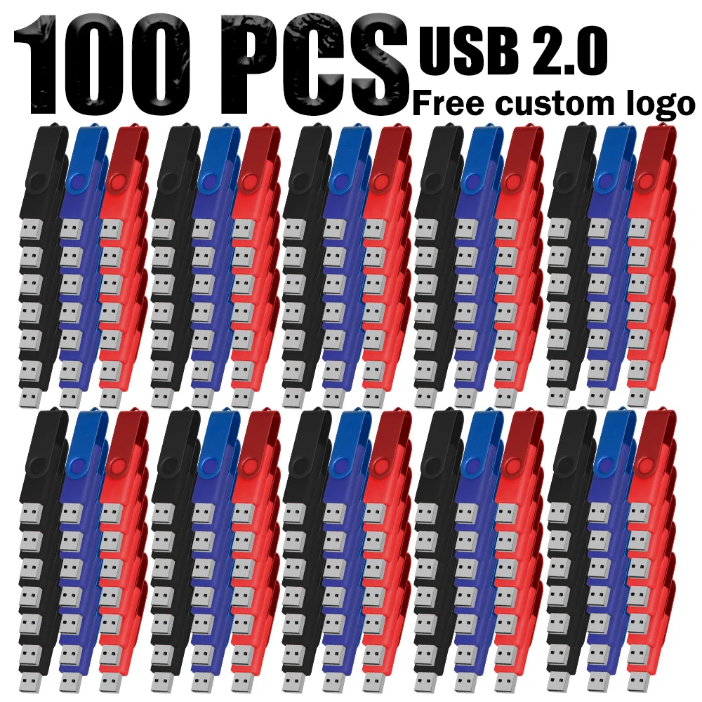 100PCS USB 2.0 Pendrive 128GB 64GB 32GB 16GB 8GB USB Flash Drive 4GB 2GB Free laser logo 2.0 USB Flash Drive Stick Best Gift