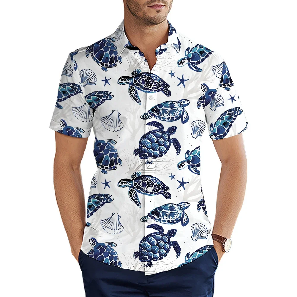 

Men's Shirt Summer Casual Fashion Short Sleeved Shirt For Men Loose Breathable Hawaiian Shirt Man Casual Men's Clothing Top