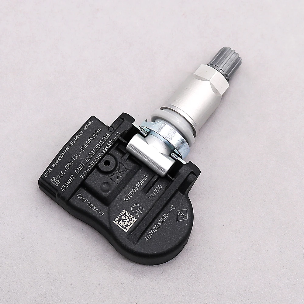 4PCS 433MHZ TPMS Tire Pressure Sensor For Renault Megane Scenic Zoe Fluence Laguna 407000435R 407003743R