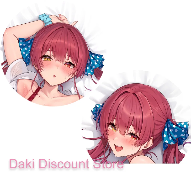 Dakimakura Houshou Marine Vtuber Anime Double-sided Print 2WAY Life-size Pillowcase Gift Body Pillow Cover