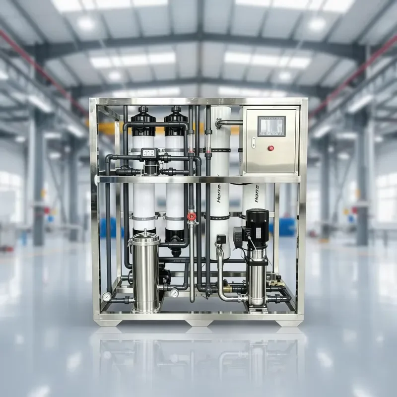 2Ton Per Hour Small RO Purifier System Stainless Steel Water Industrial Reverse Osmosis Machine+ultrafiltration System Unit