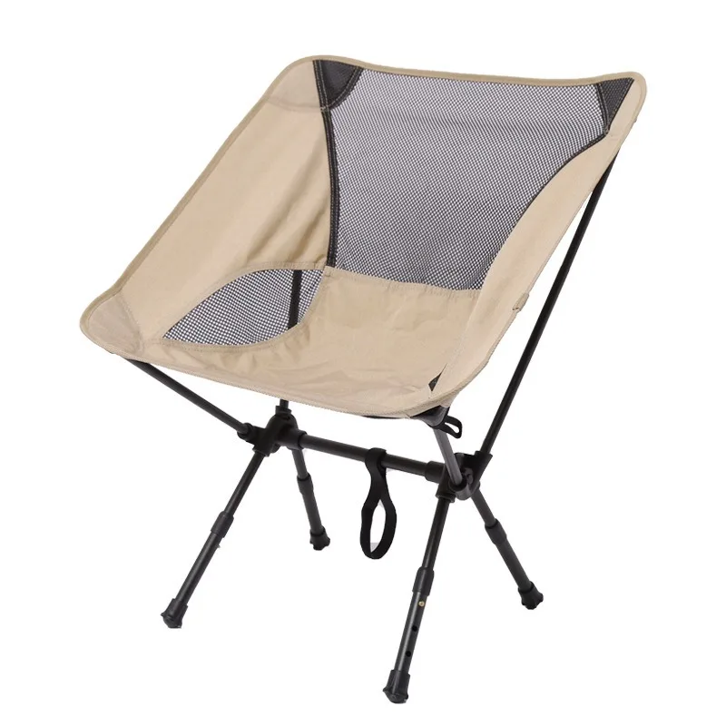 Portable Camping Chair with Storage Bag Ultralight Folding Chair Hiking Mountaineering Beach Seating Outdoor Accessories
