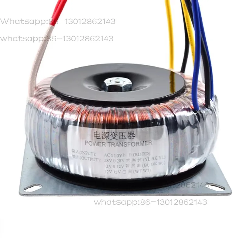 2026 new AC dual 28V dual 12V pure copper toroidal transformer, ring core amplifier power transformer, 110V/220V optional