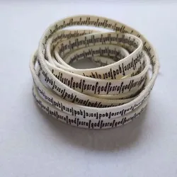 First Grade Fine Cotton Printting Shoelaces High-top Low-top Canvas Shoes laces 7 mm Width 100/180 cm Women Men Shoelaces