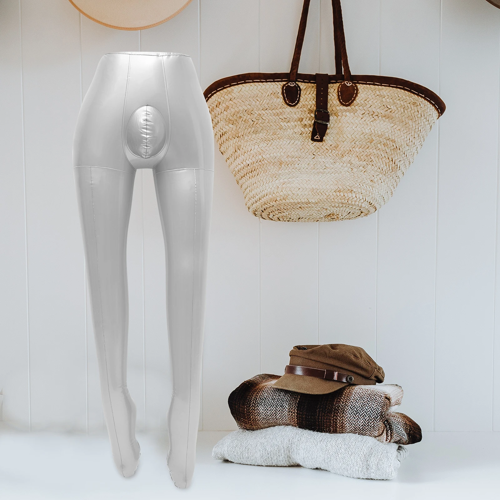 

Inflatable Mannequin Male Half Body For Pants Display Mens Trousers Store Exhibition Foldable Leak-Proof Design