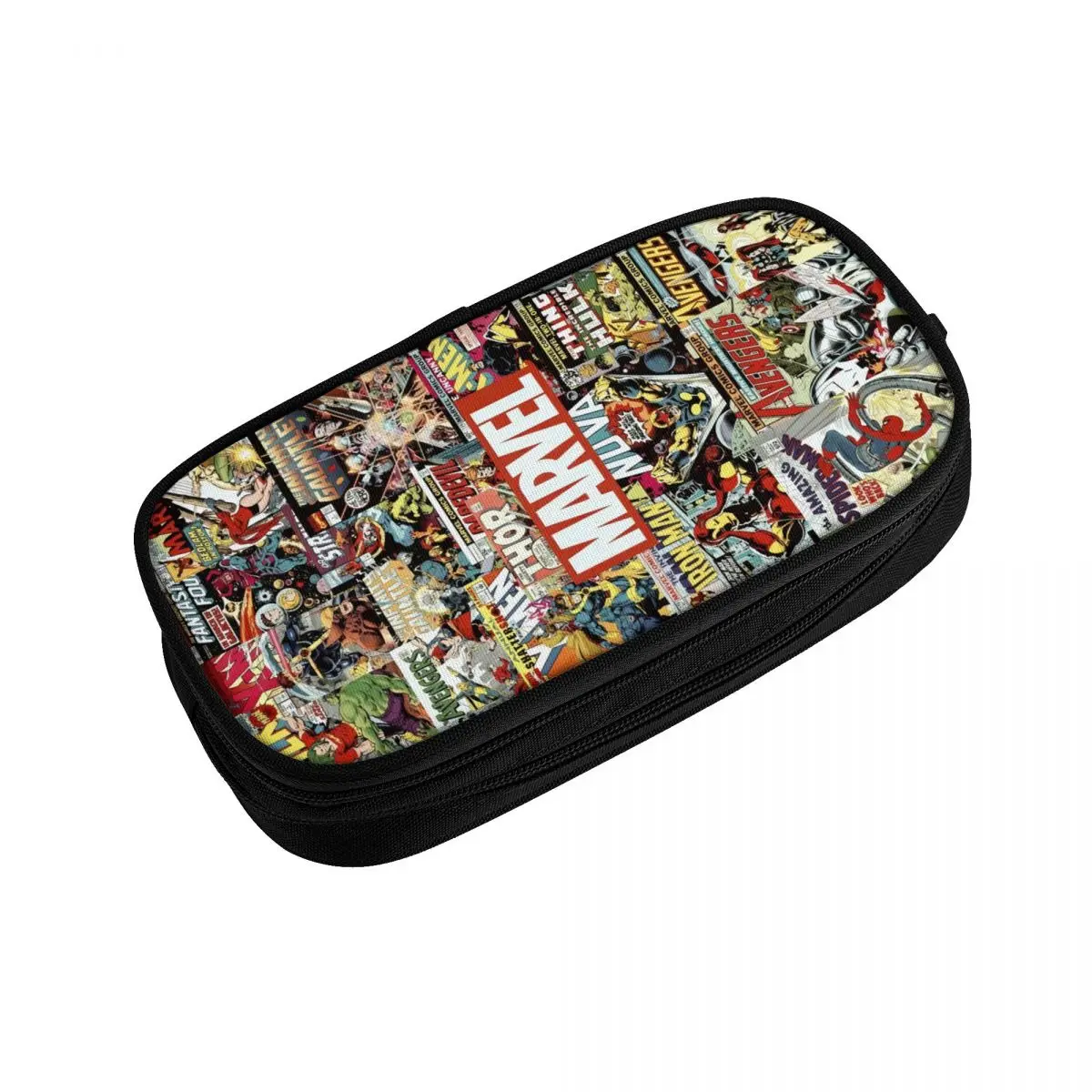 مخصص الكورية ديزني الرجل الحديدي مارفل فيلم مقلمة للبنين بنات تخزين كبير القلم حقيبة صندوق القرطاسية #3