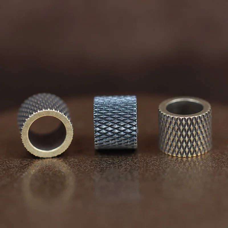 خرزات سكين نحاسية مزركشة، أساور منسوجة يدوياً، إكسسوارات تعليق خارجية - 2