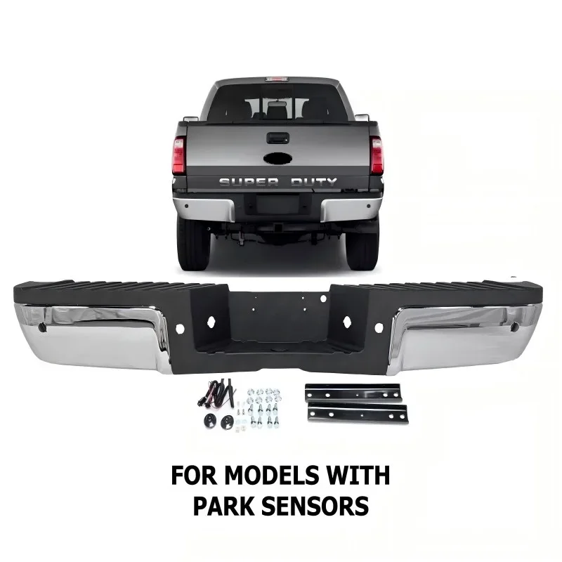 Rear Bumper Assembly w/Sensor Hole For Ford F250 F350 F450 Super Duty 2008-2016