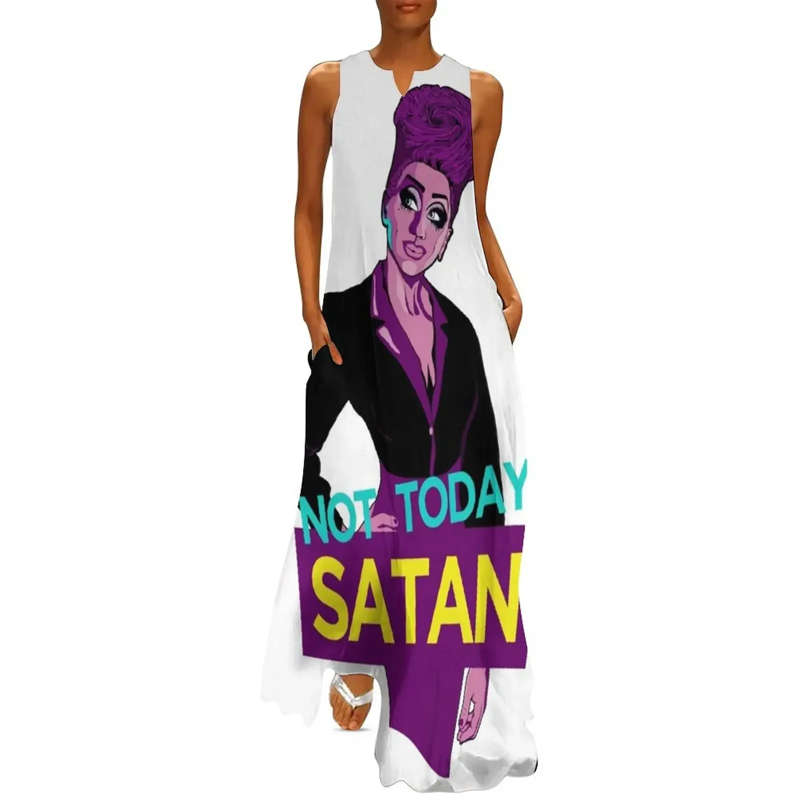 

Not Today, Satan Long Dress Woman's evening dress Cocktail of dresses women's summer dresses 2025 dresses summer Dress