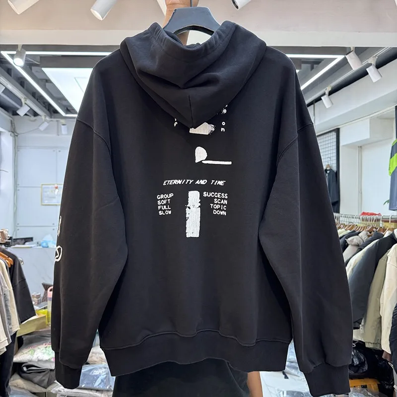 24AW simple printed hoodie