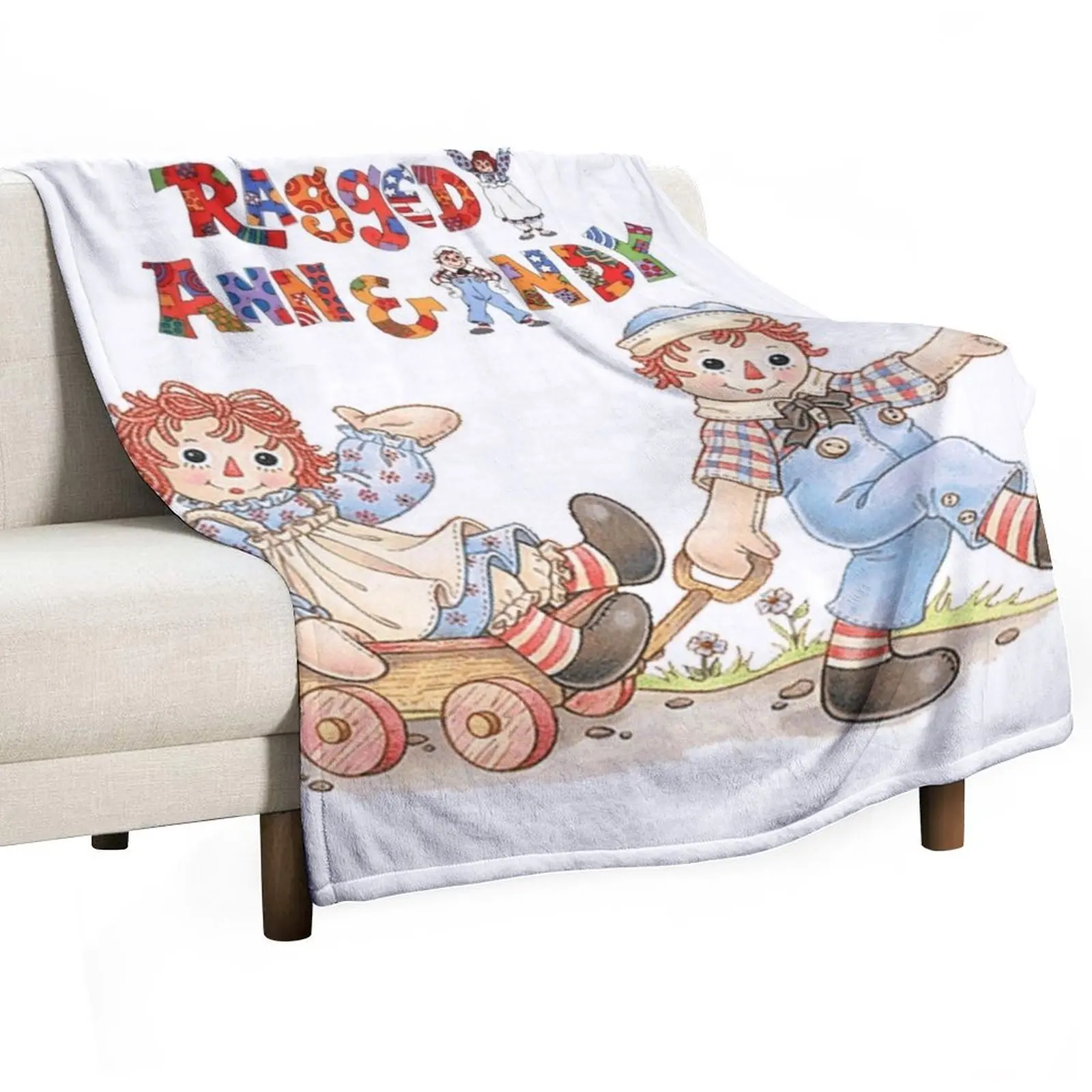 

Raggedy Ann And Raggedy Andy Throw Blanket for babies Comforter wednesday Tourist Blankets